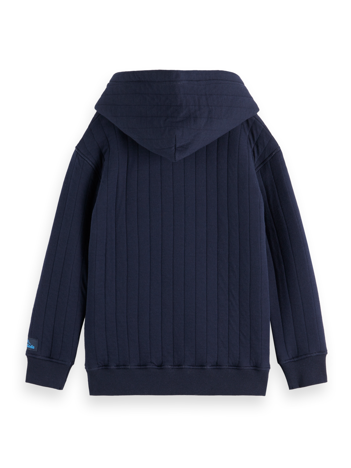 Boys' Relaxed-fit quilted patchwork hoodie