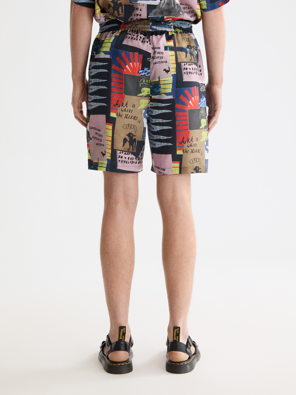 Fave - Printed Tencel Regular Fit Bermuda Shorts