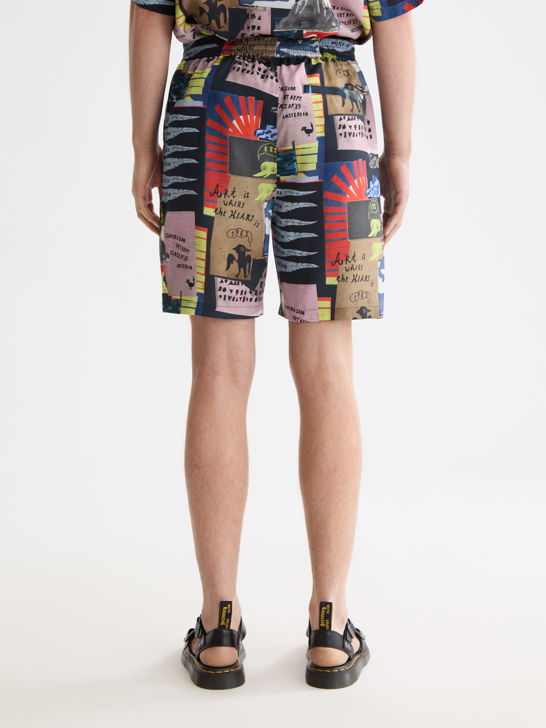 Fave - Printed Tencel Regular Fit Bermuda Shorts