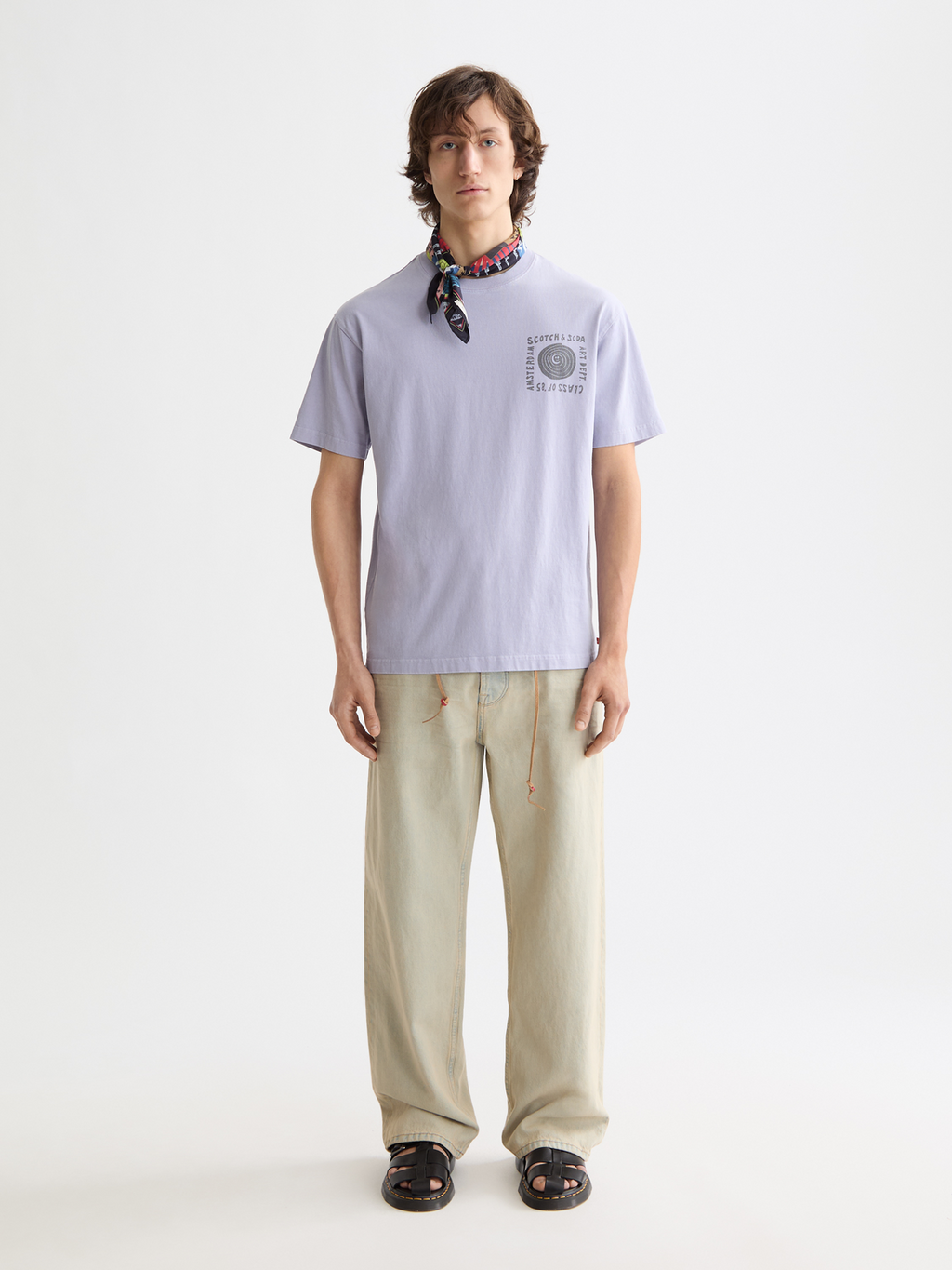 Relaxed-Fit Washed Artwork T-Shirt