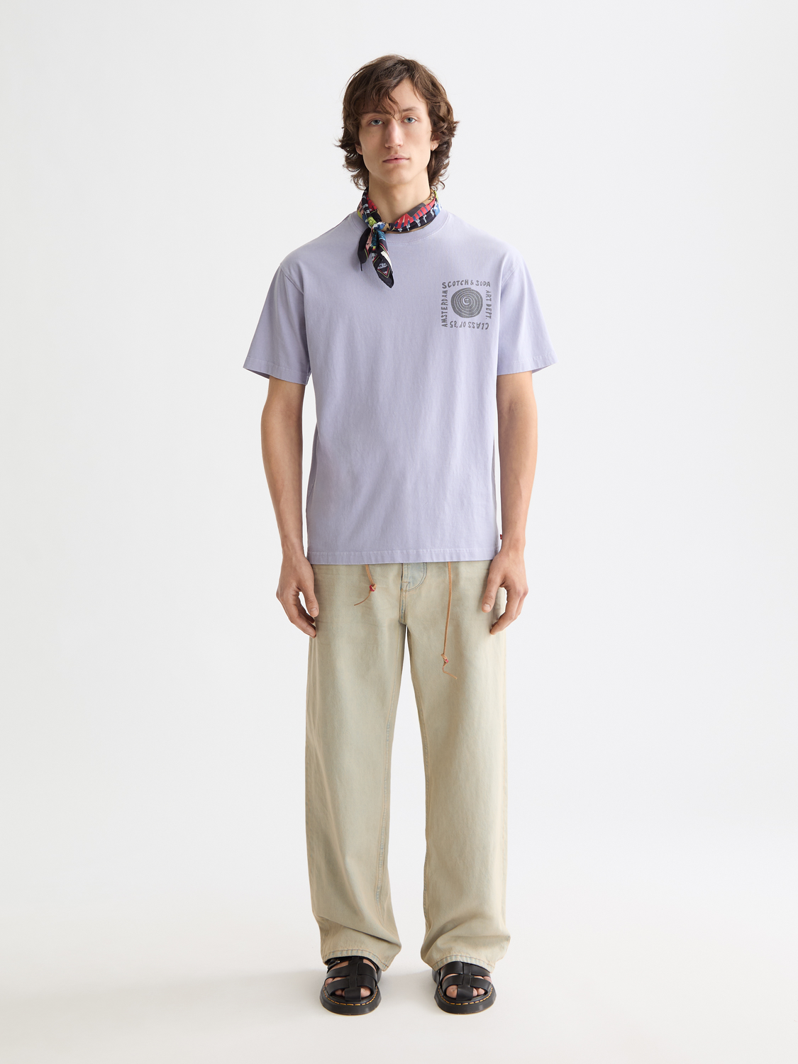 Relaxed-Fit Washed Artwork T-Shirt