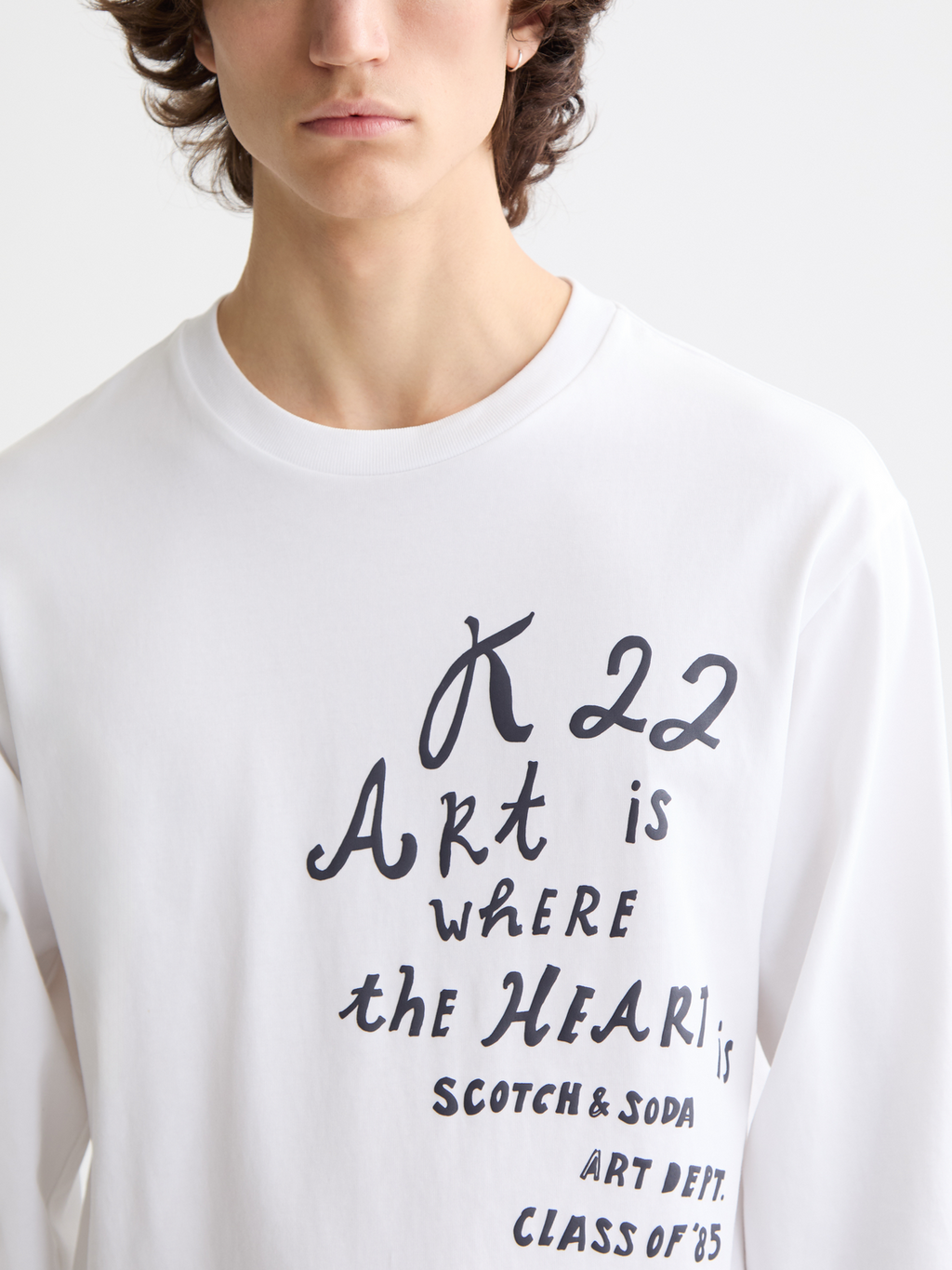Relaxed-Fit Long-Sleeved Artwork T-Shirt