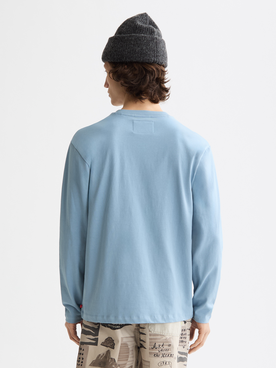 Relaxed-Fit Long-Sleeved Artwork T-Shirt