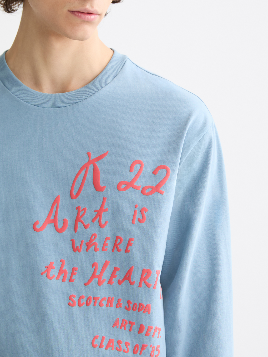 Relaxed-Fit Long-Sleeved Artwork T-Shirt