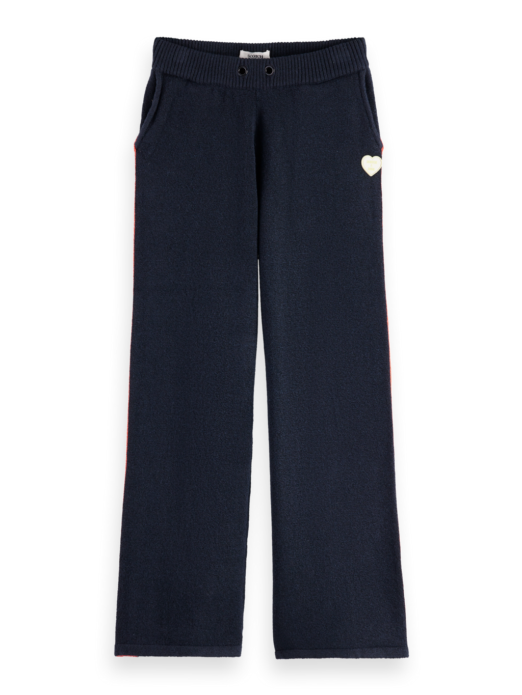 Girls' Sporty Straight-Leg Knitted Sweatpants