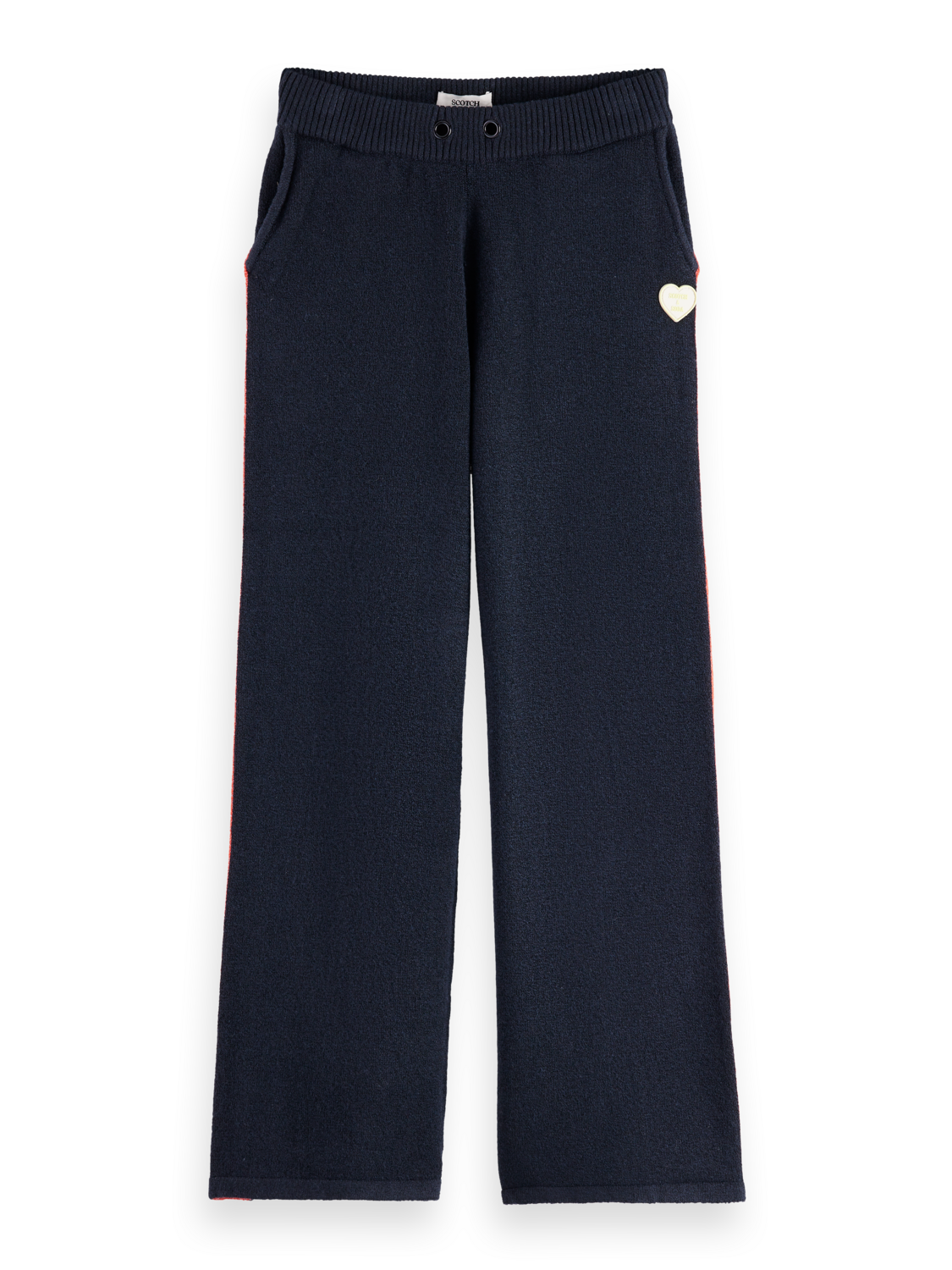 Girls' Sporty Straight-Leg Knitted Sweatpants