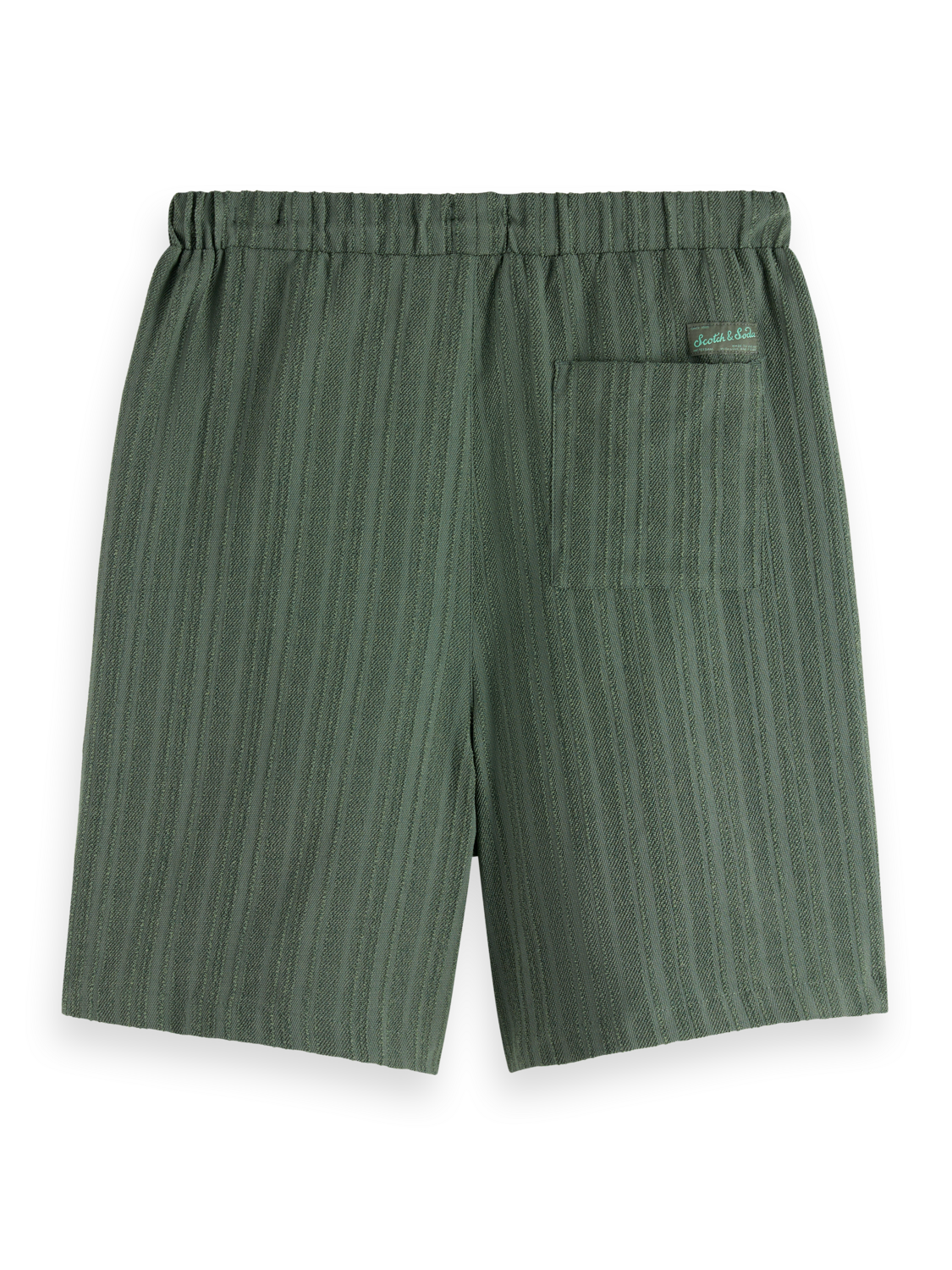 Fave - Tonal Striped  Regular Fit Bermuda Shorts