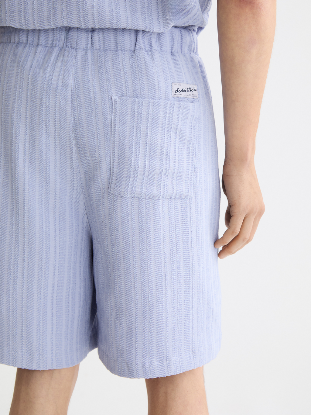 Fave - Tonal Striped  Regular Fit Bermuda Shorts