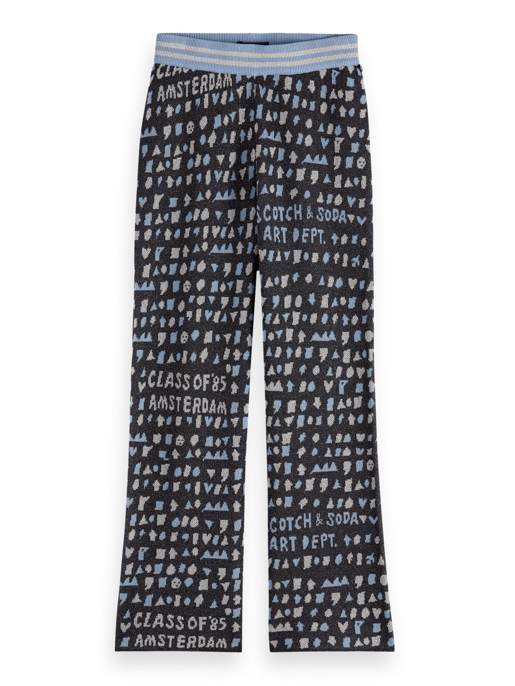 Girls' Straight-Leg Jacquard Sweatpants