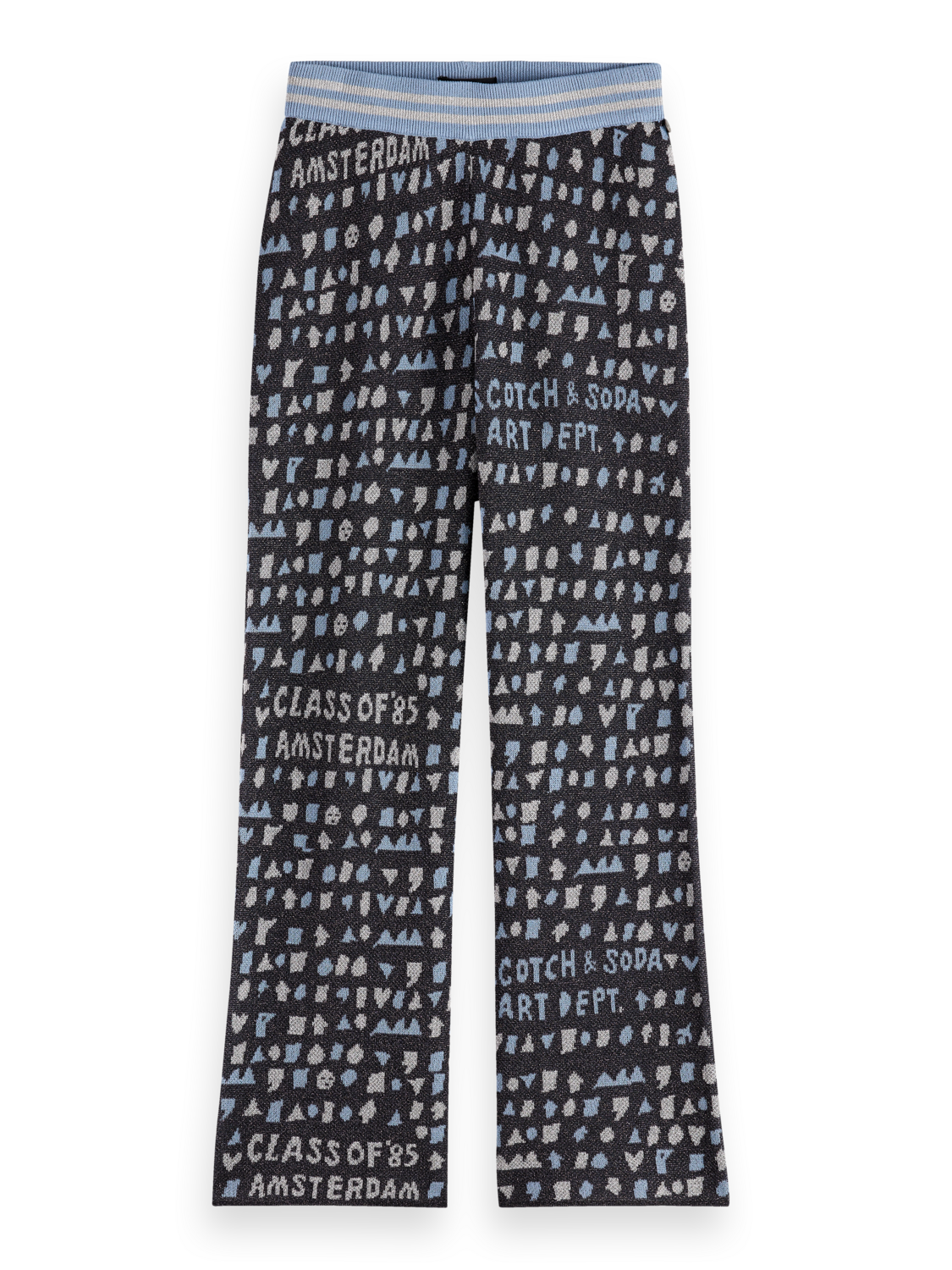 Girls' Straight-Leg Jacquard Sweatpants