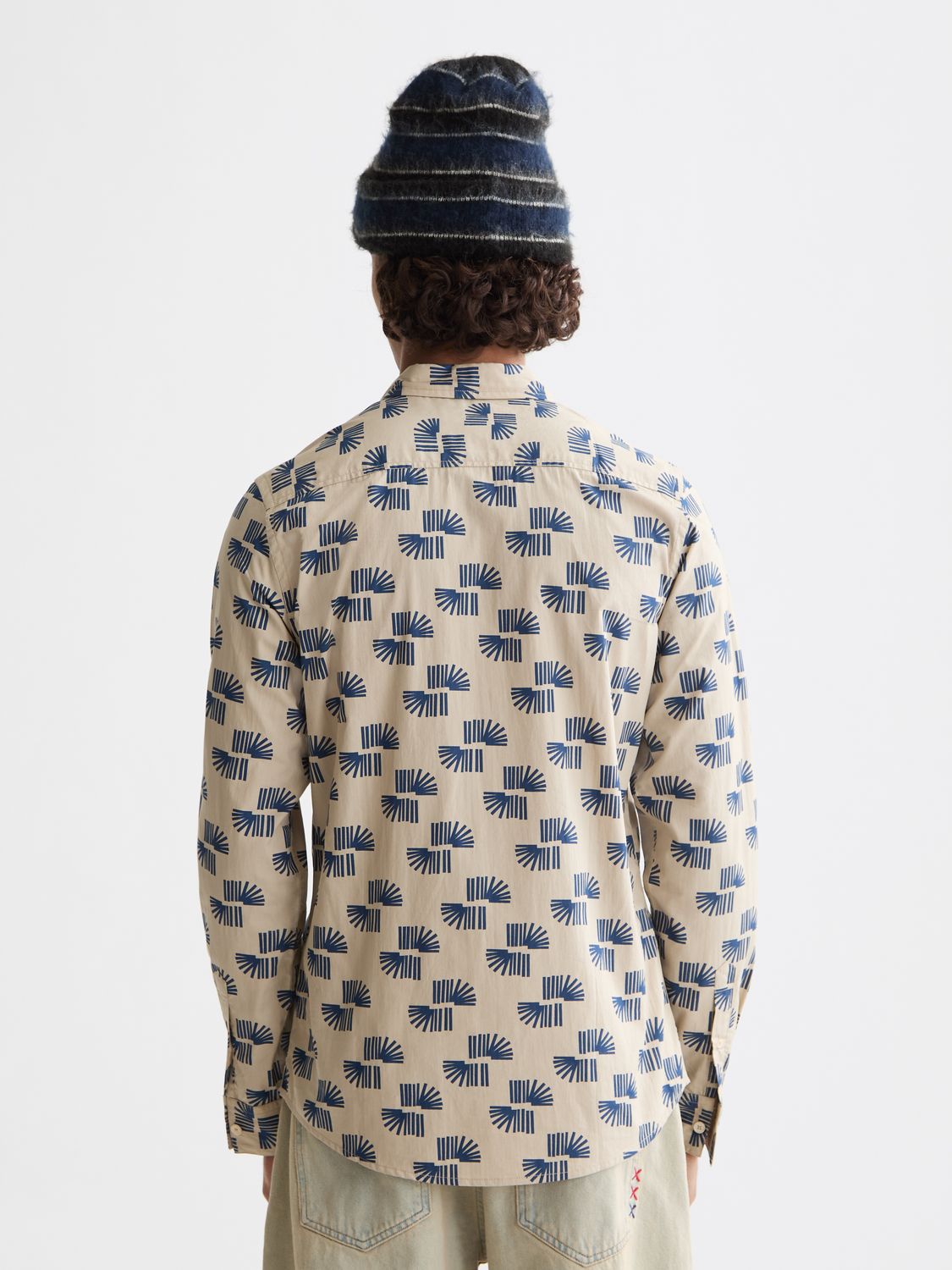 Slim-Fit Micro All-Over Printed Shirt