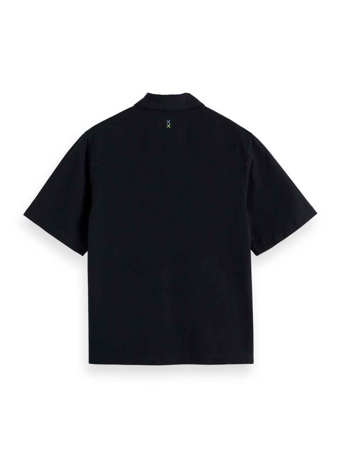 Structured Cotton Short-Sleeved Shirt