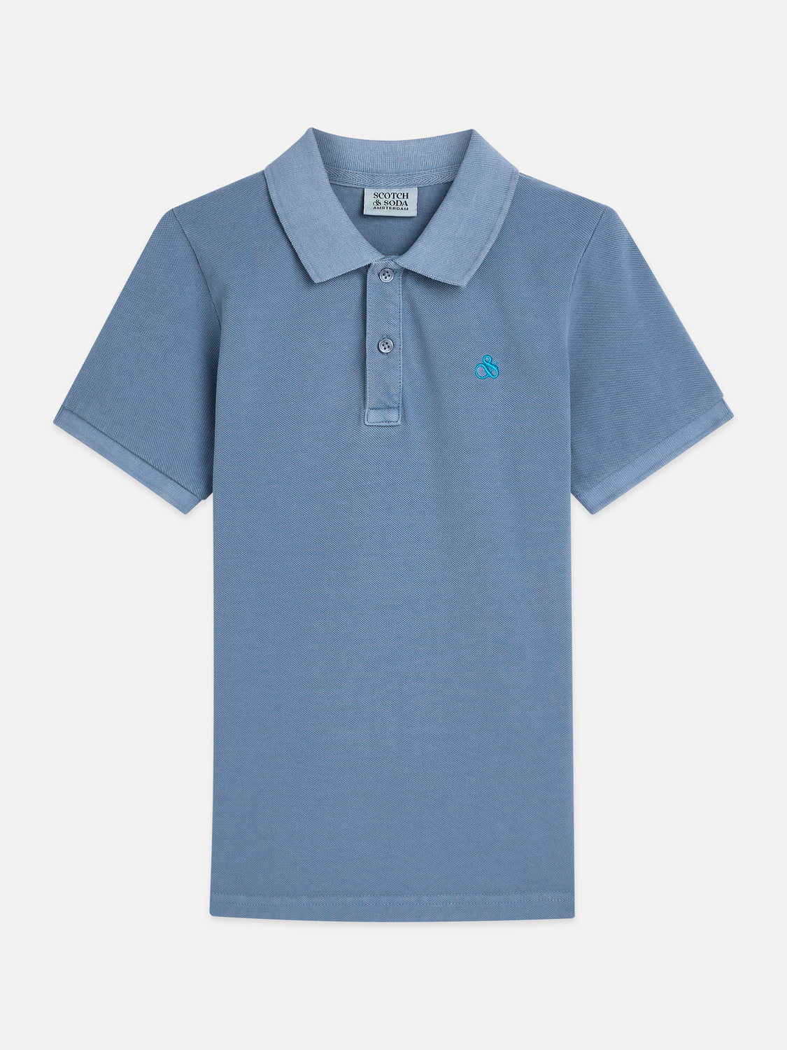 Boys' Essentials – Chest Embroidery Pique Garment-Dyed Polo