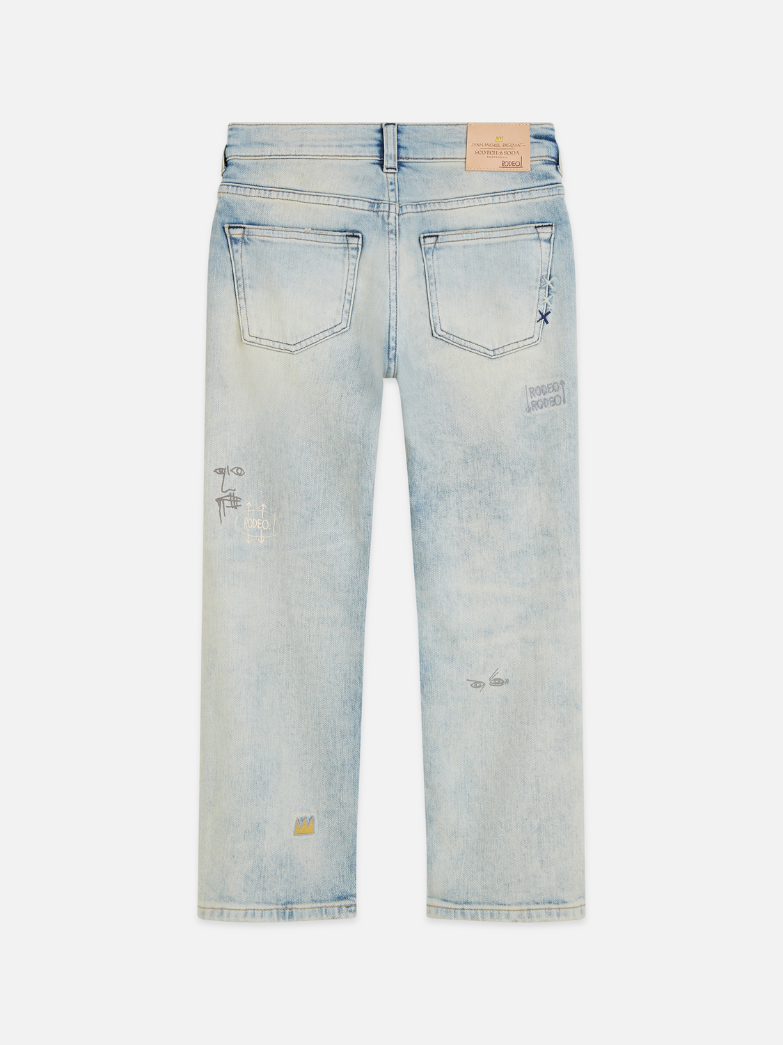 Scotch & Soda x Basquiat Boys' The Pitch Loose Jeans