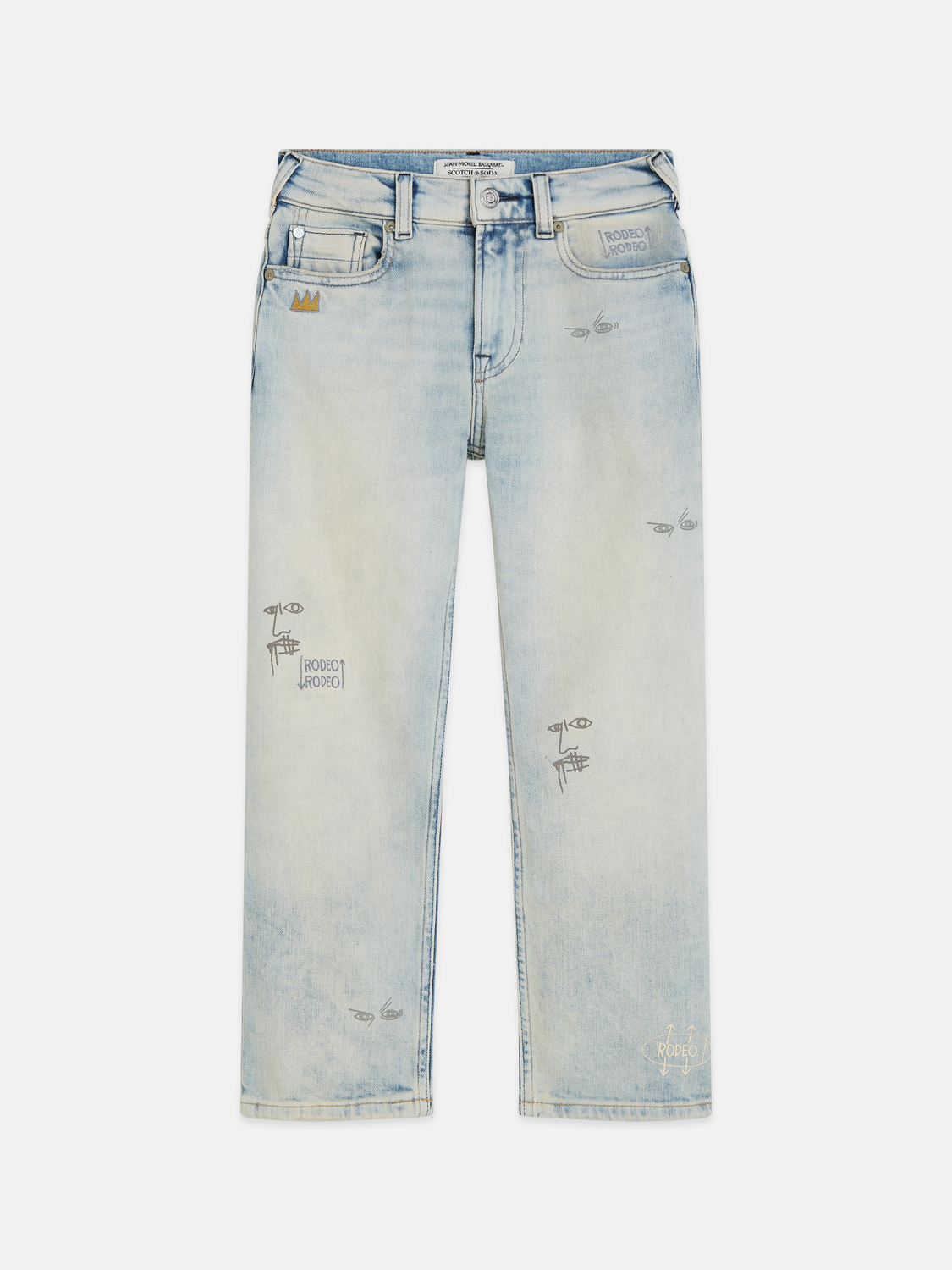 Scotch & Soda x Basquiat Boys' The Pitch Loose Jeans
