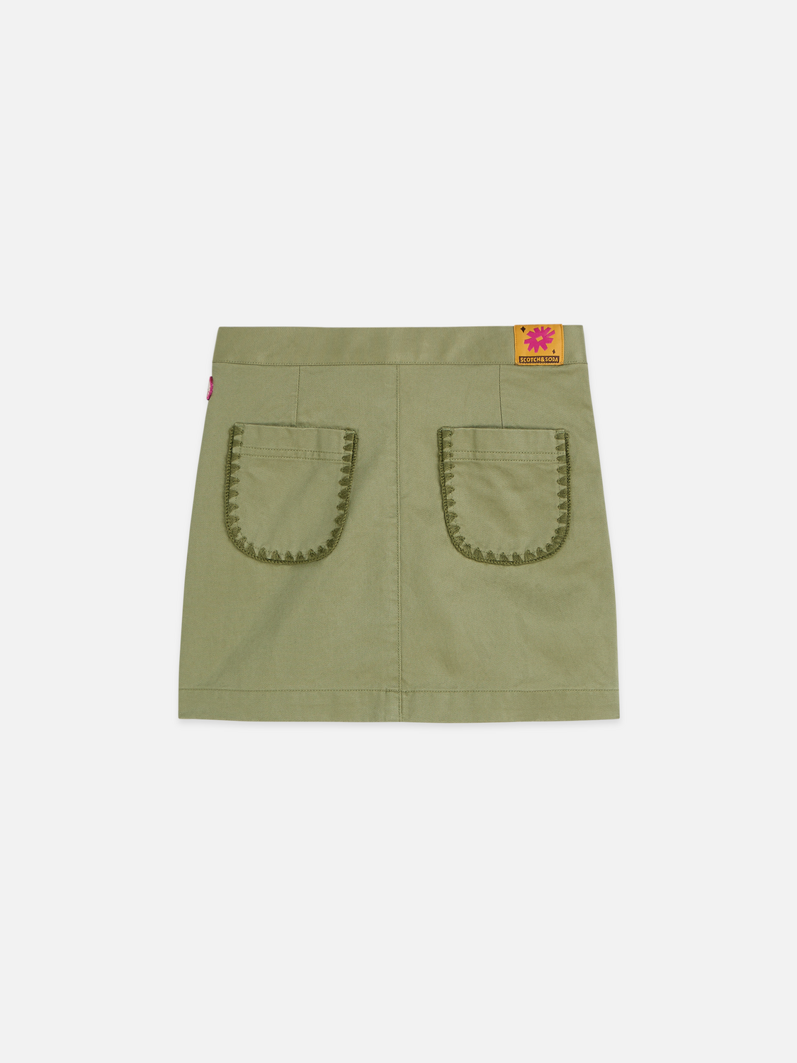 Girls' Washed Twill Mini Skirt