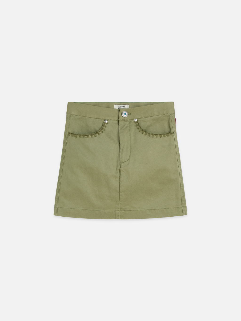 Girls' Washed Twill Mini Skirt