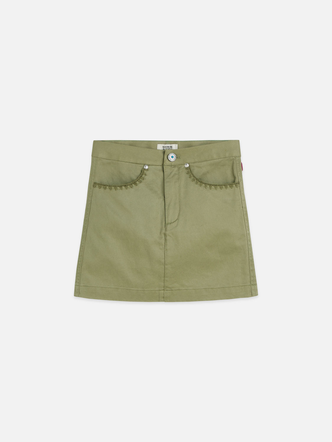 Girls' Washed Twill Mini Skirt