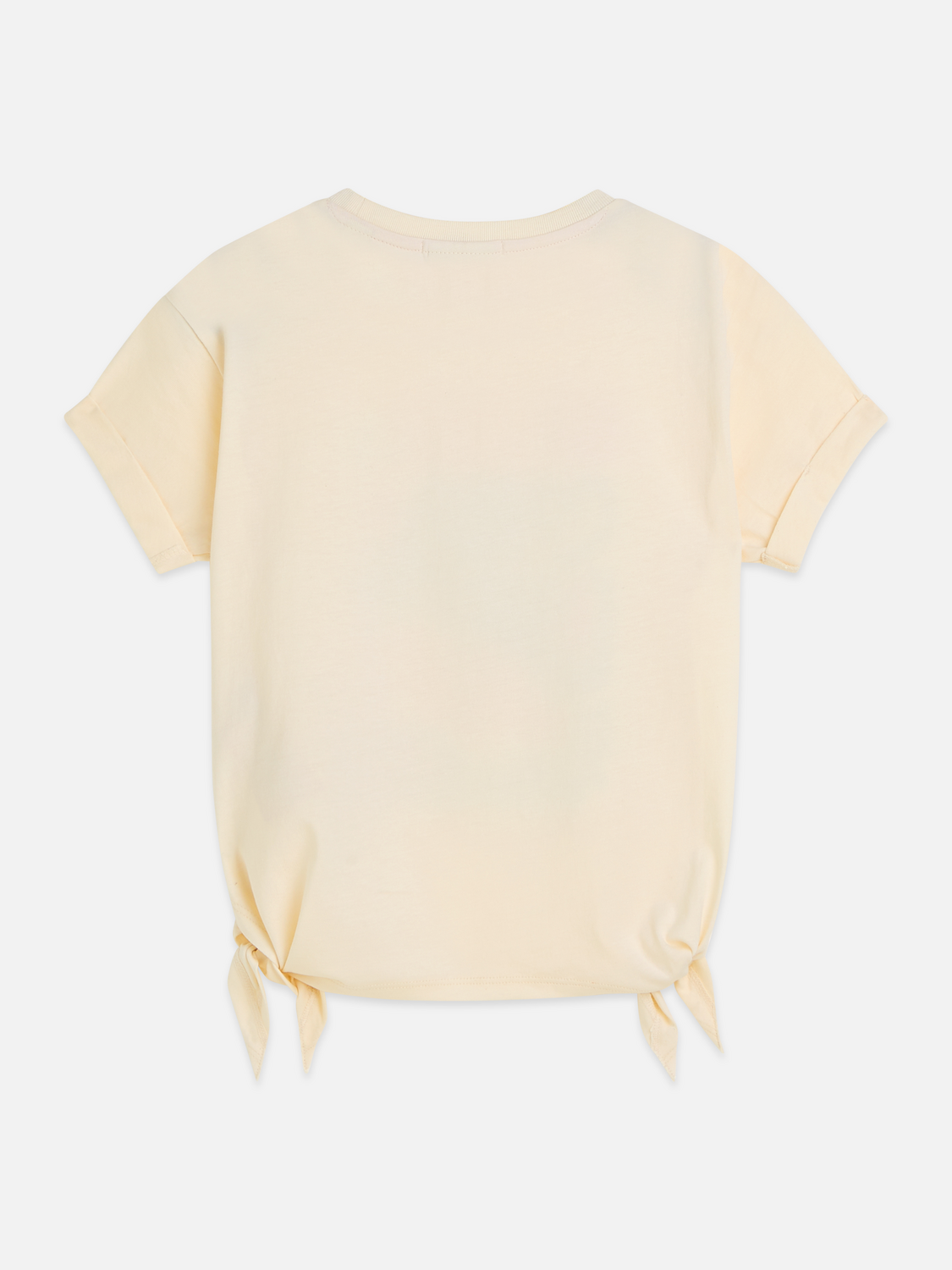Girls' Front Artwork Relaxed-Fit Knotted T-Shirt