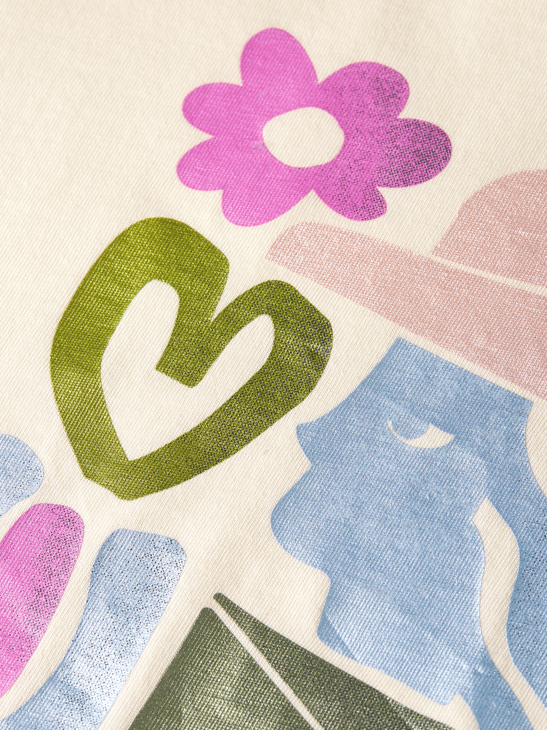 Girls' Front Artwork Relaxed-Fit Knotted T-Shirt