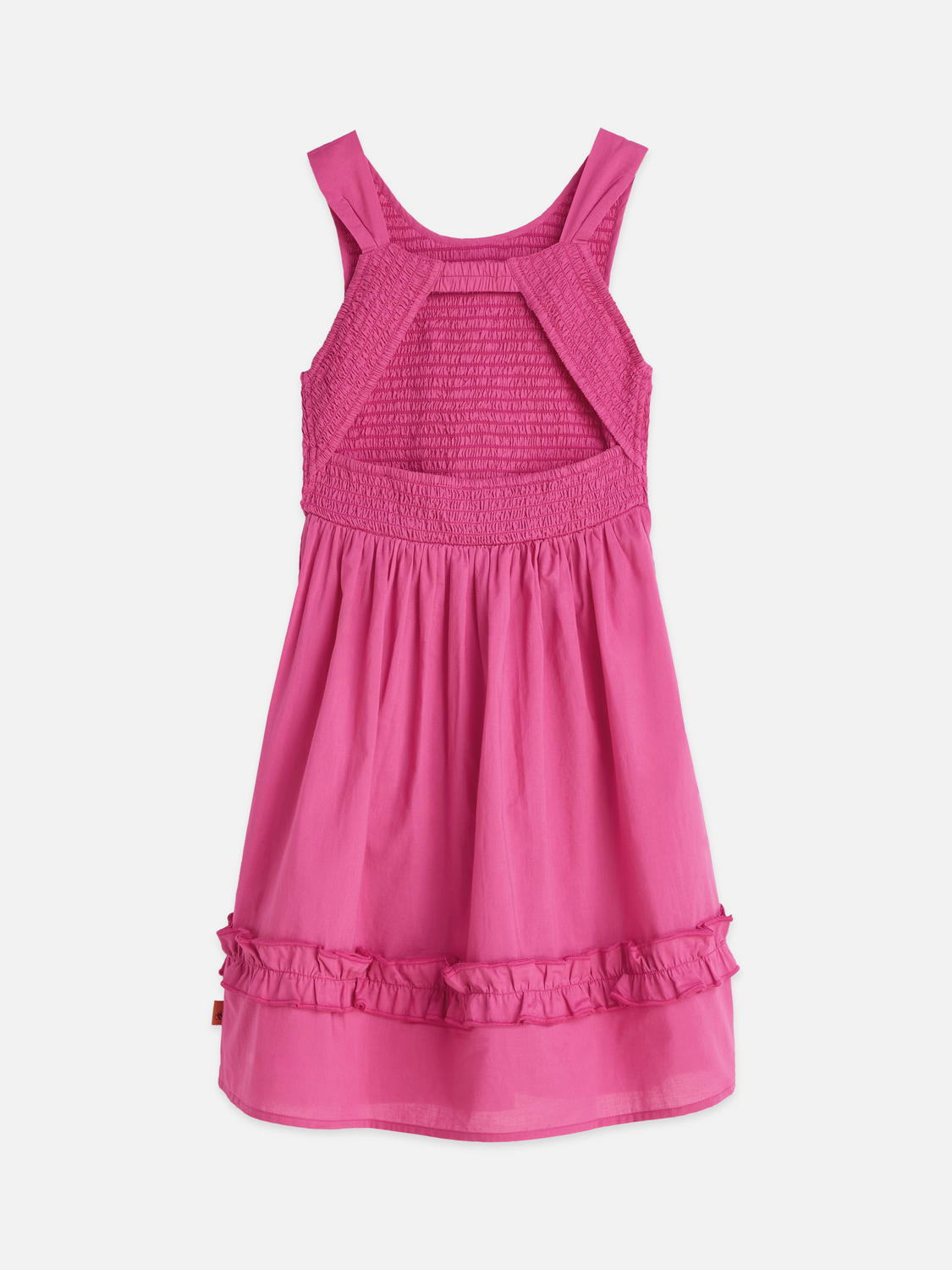 Girls' Smocked Top Cotton Dress