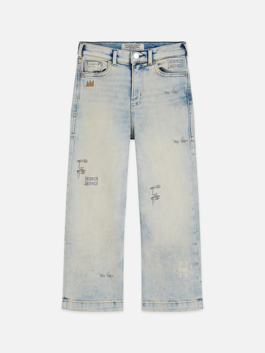Scotch & Soda x Basquiat Girls' The Deep Loose Jeans