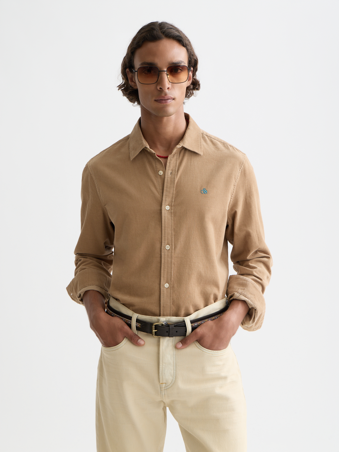 Lightweight Corduroy Regular-Fit Shirt