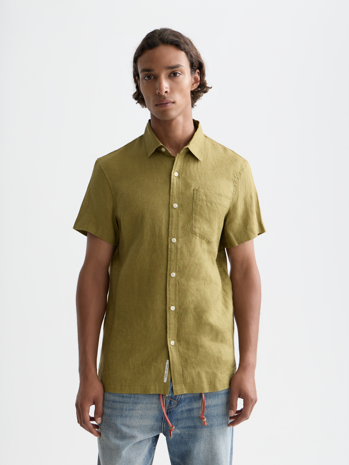 Seasonal Core Linen Regular-Fit Short Sleeve Shirt