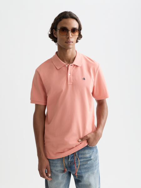Seasonal Core Pique Chest Logo Polo – Scotch & Soda
