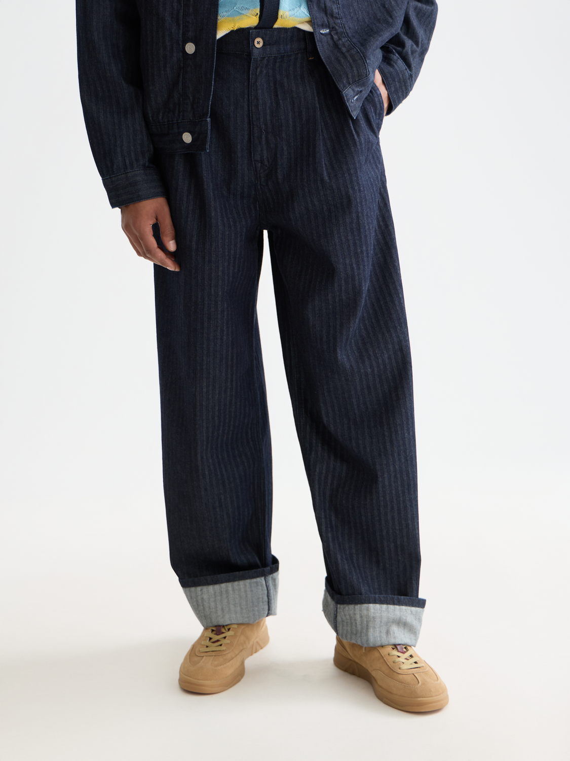 Loose Fit Denim Chino