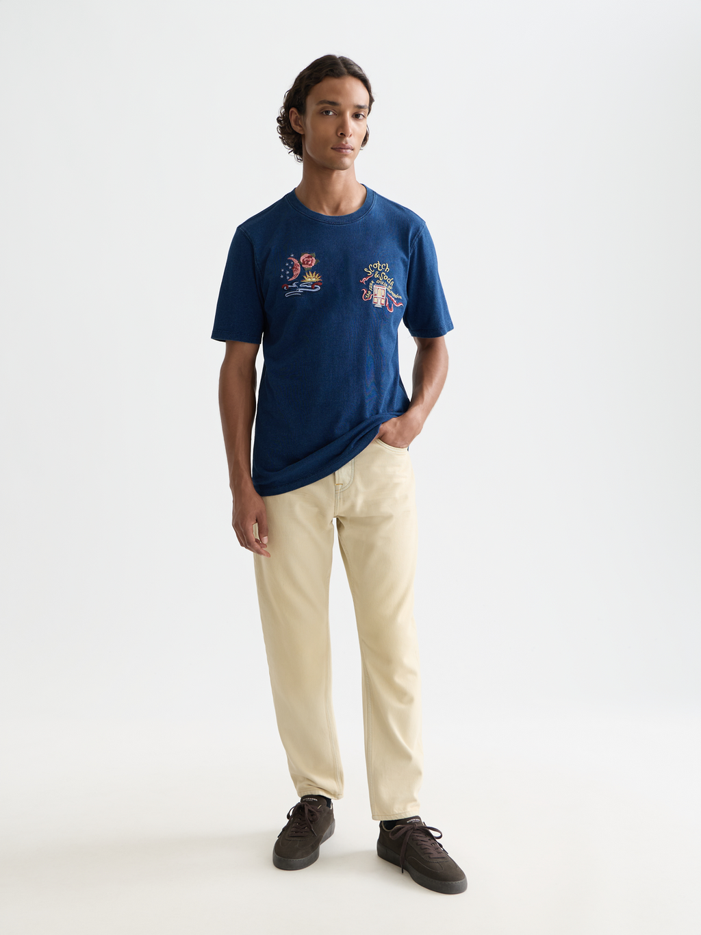 The 40th Anniversary Heroes Relaxed-Fit Indigo T-Shirt