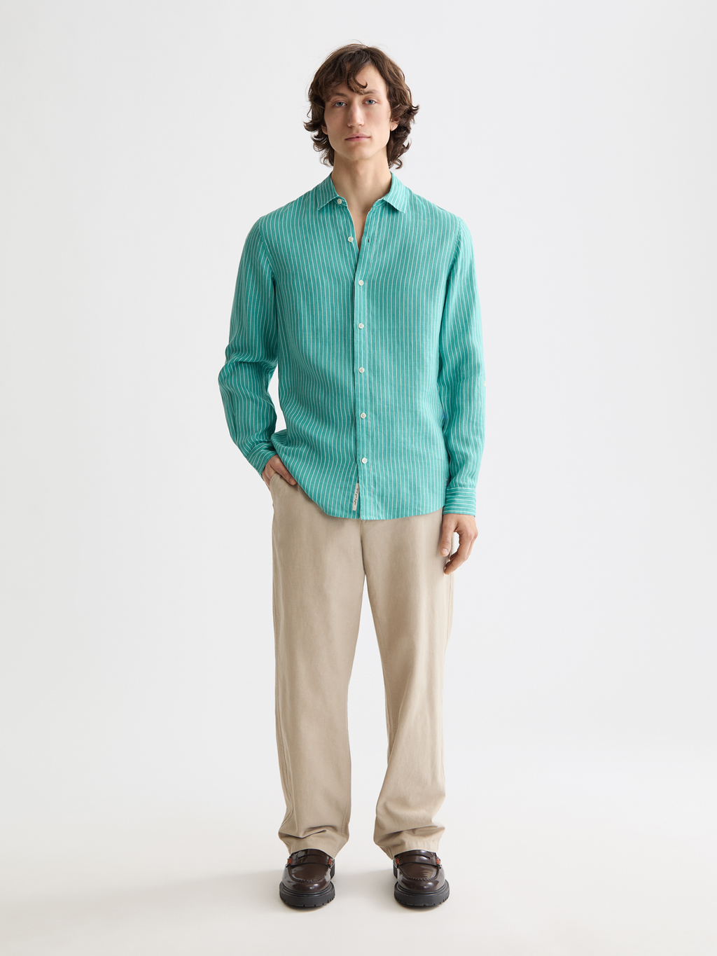 Seasonal Core - Regular-Fit Striped Linen Shirt