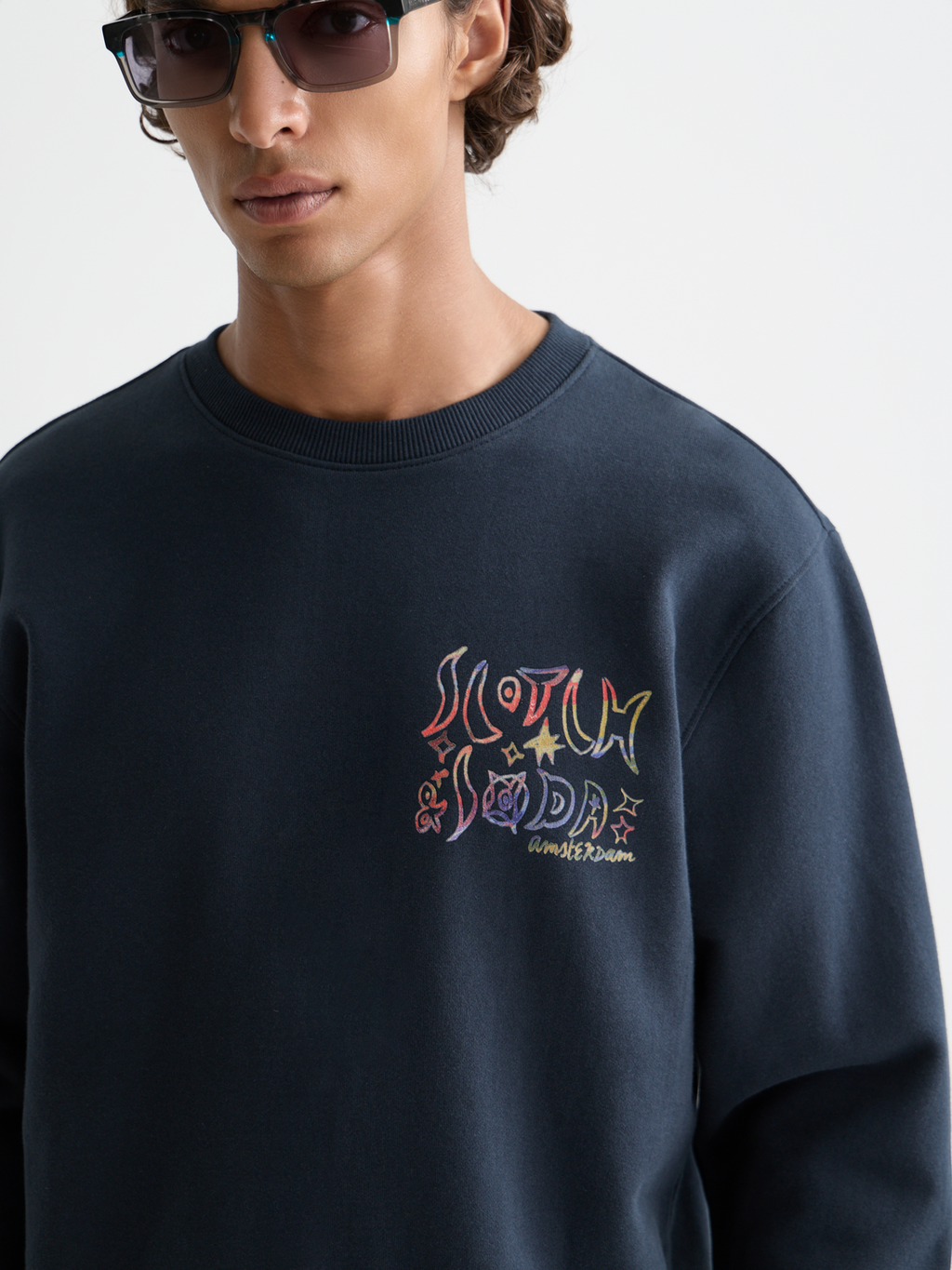 Front And Back Artwork Regular-Fit Sweatshirt