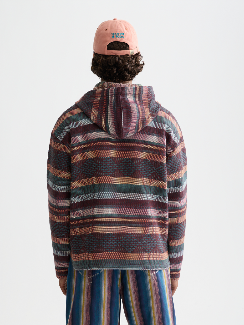 Jacquard Relaxed-Fit Hoodie