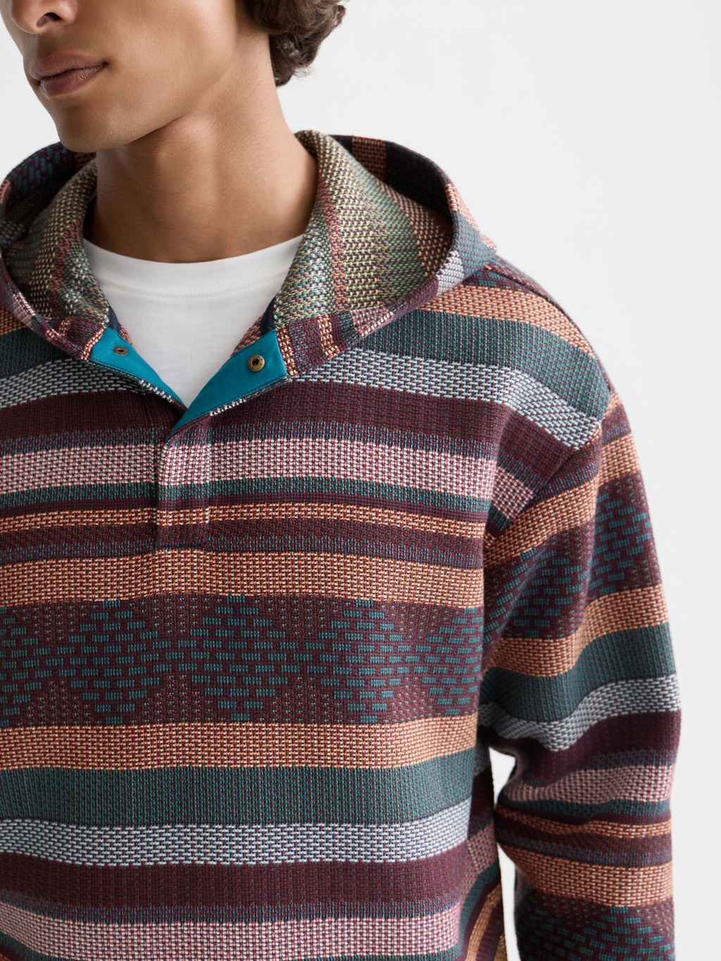 Jacquard Relaxed-Fit Hoodie