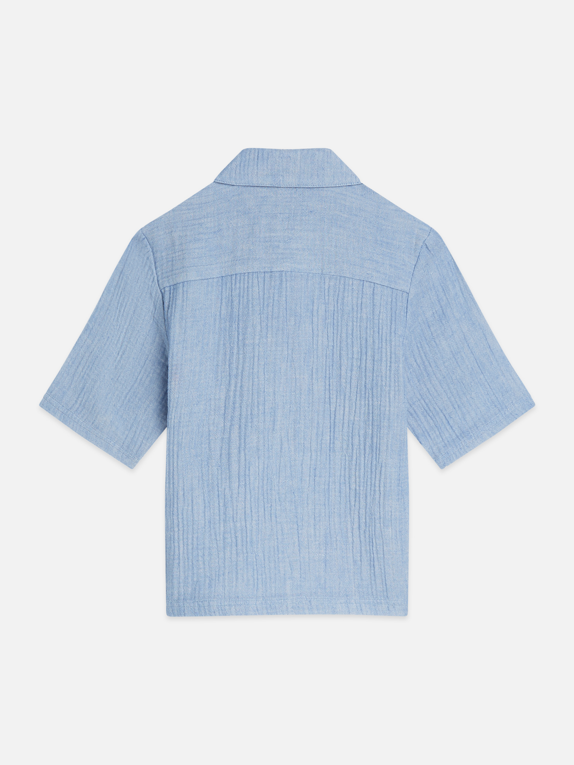 Boys' Cotton Chambray Short-Sleeve Shirt