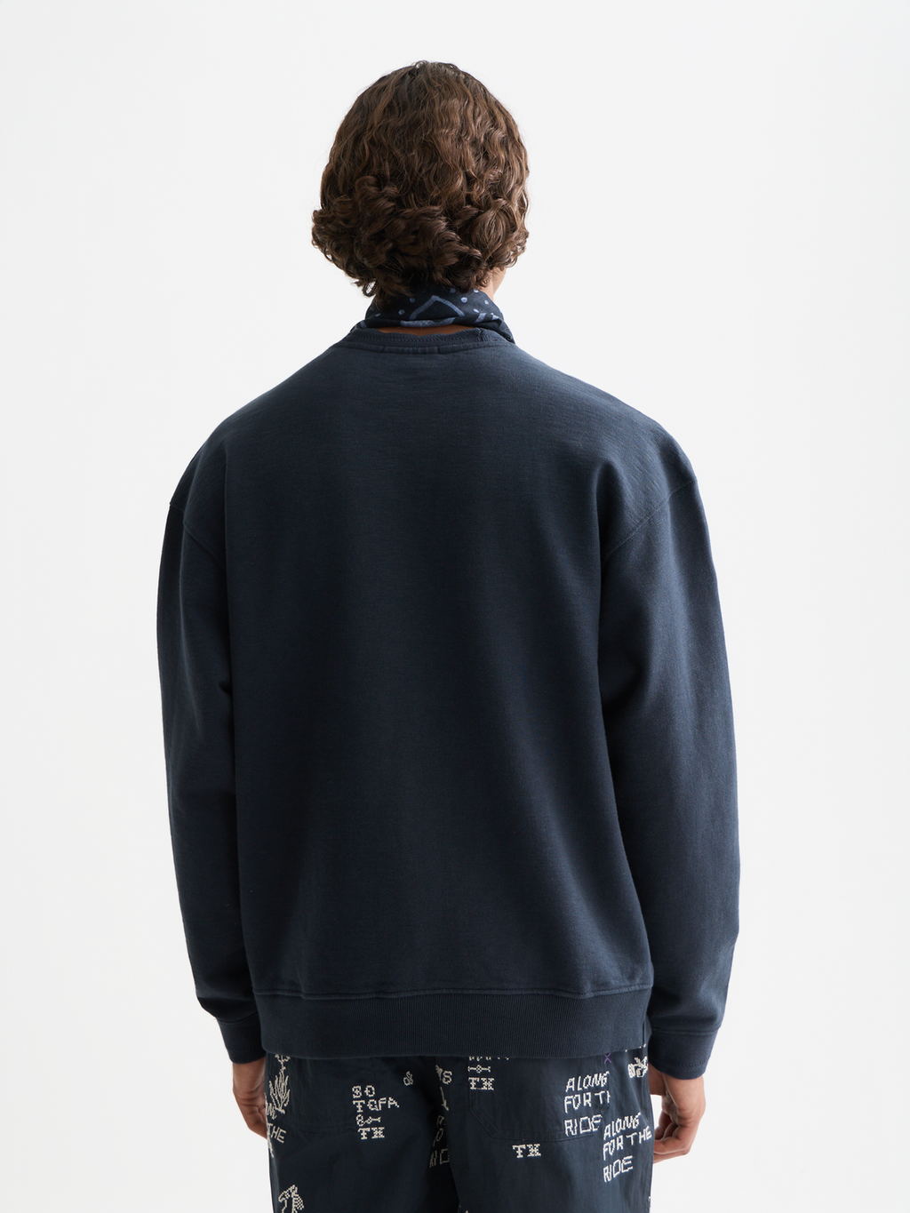 Cross Stitch Artwork Relaxed-Fit Sweatshirt