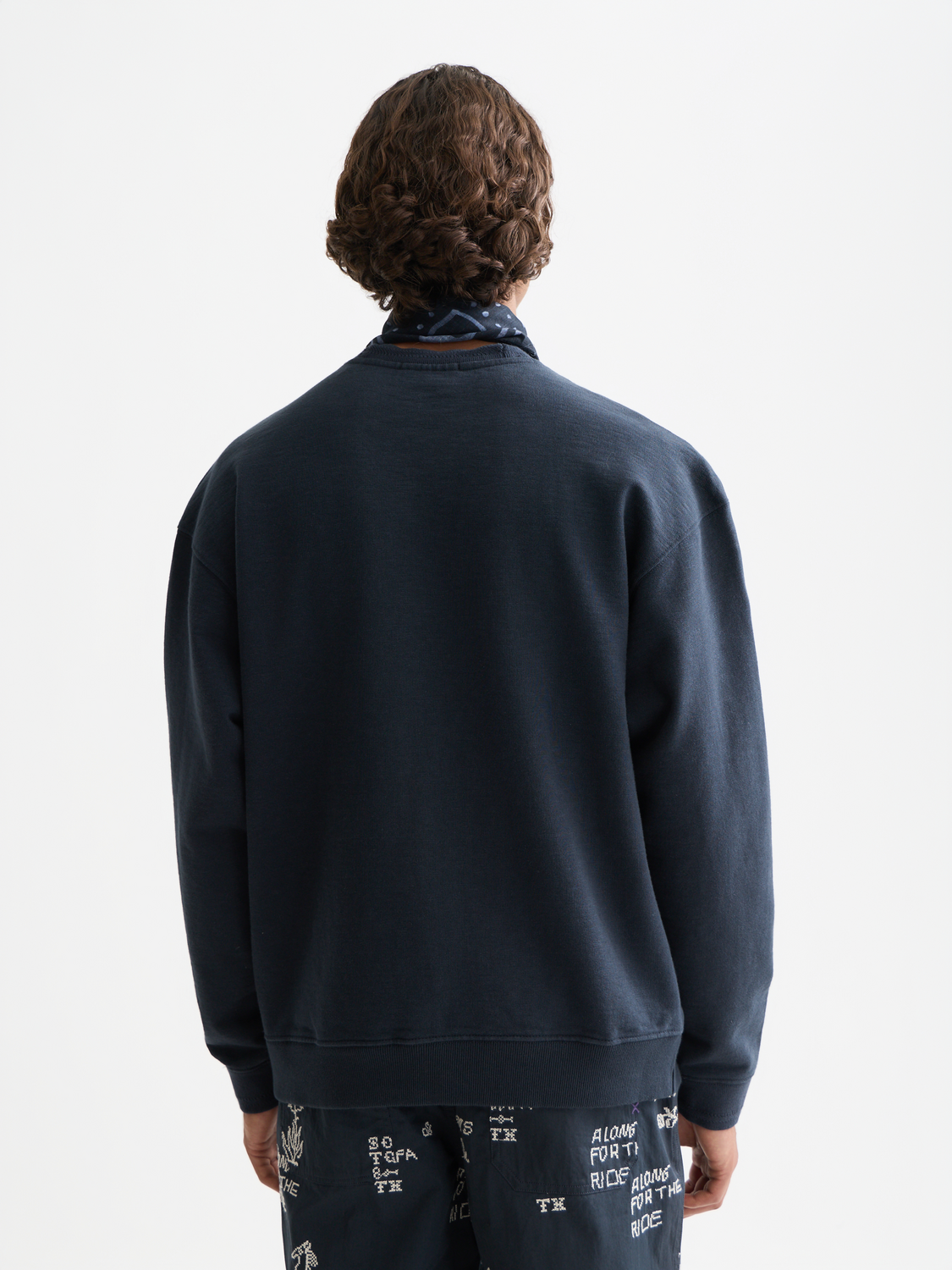 Cross Stitch Artwork Relaxed-Fit Sweatshirt