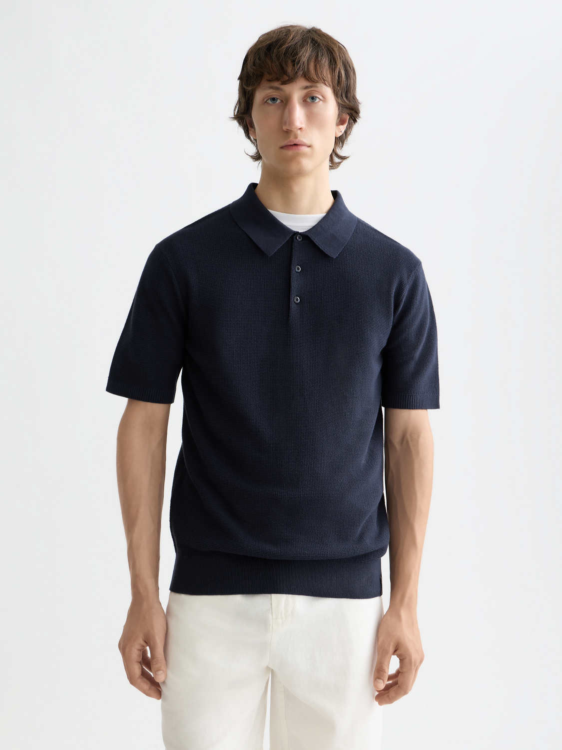 Essentials – Structured Knitted Regular Fit Polo