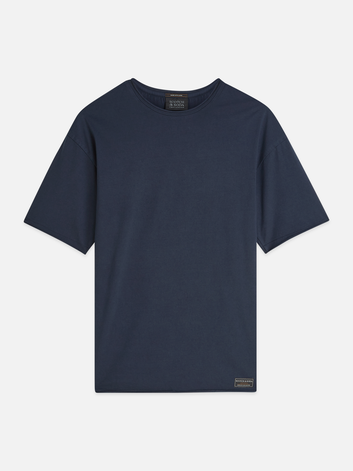 Essentials Raw-Edged Relaxed-Fit Garment-Dyed T-Shirt