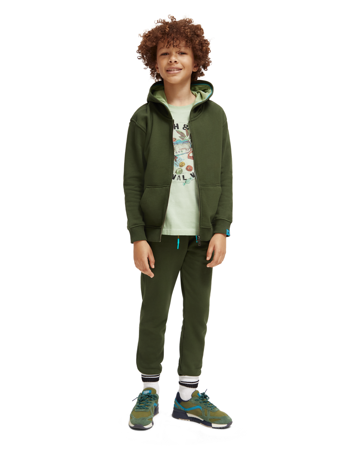 Boys' Relaxed Fit Zip-Through Hoodie In Organic Cotton