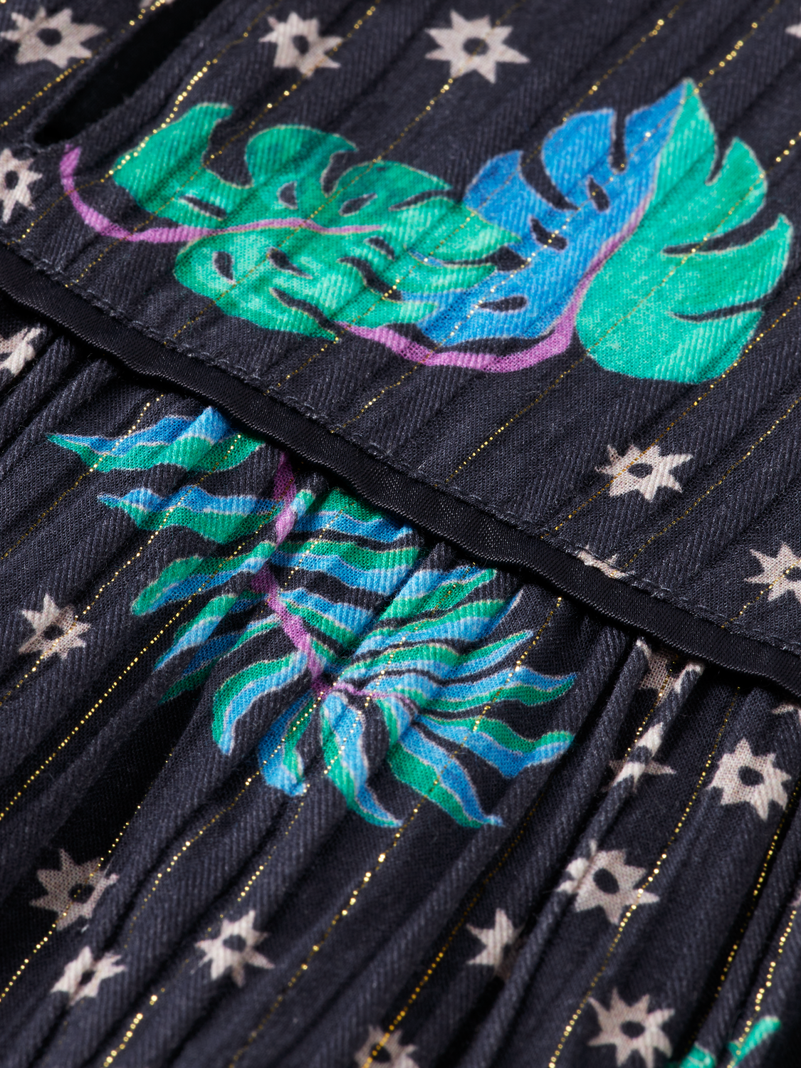 Girls' All-Over Printed Satin Binding Top