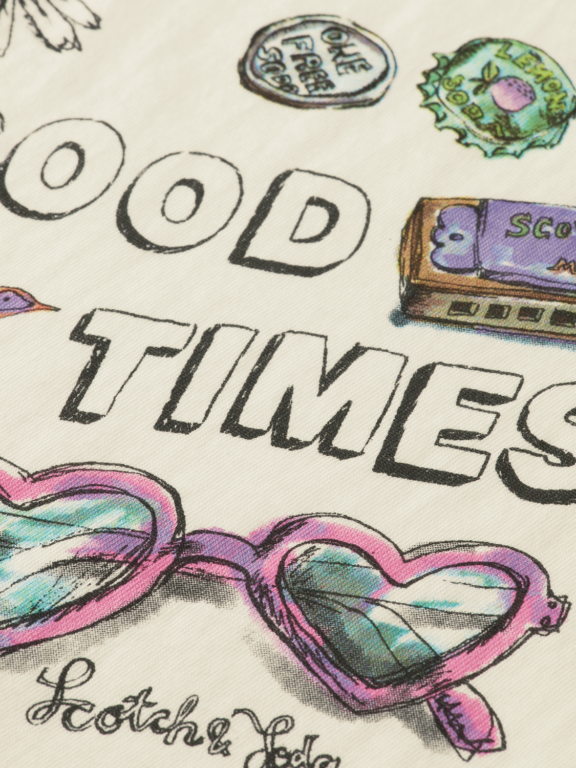 Girls' Loose-Fit Artwork Sweatshirt