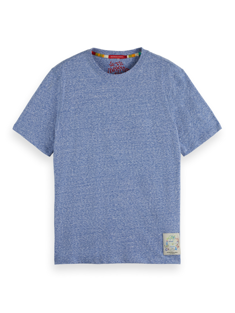 Blue melange online t shirt