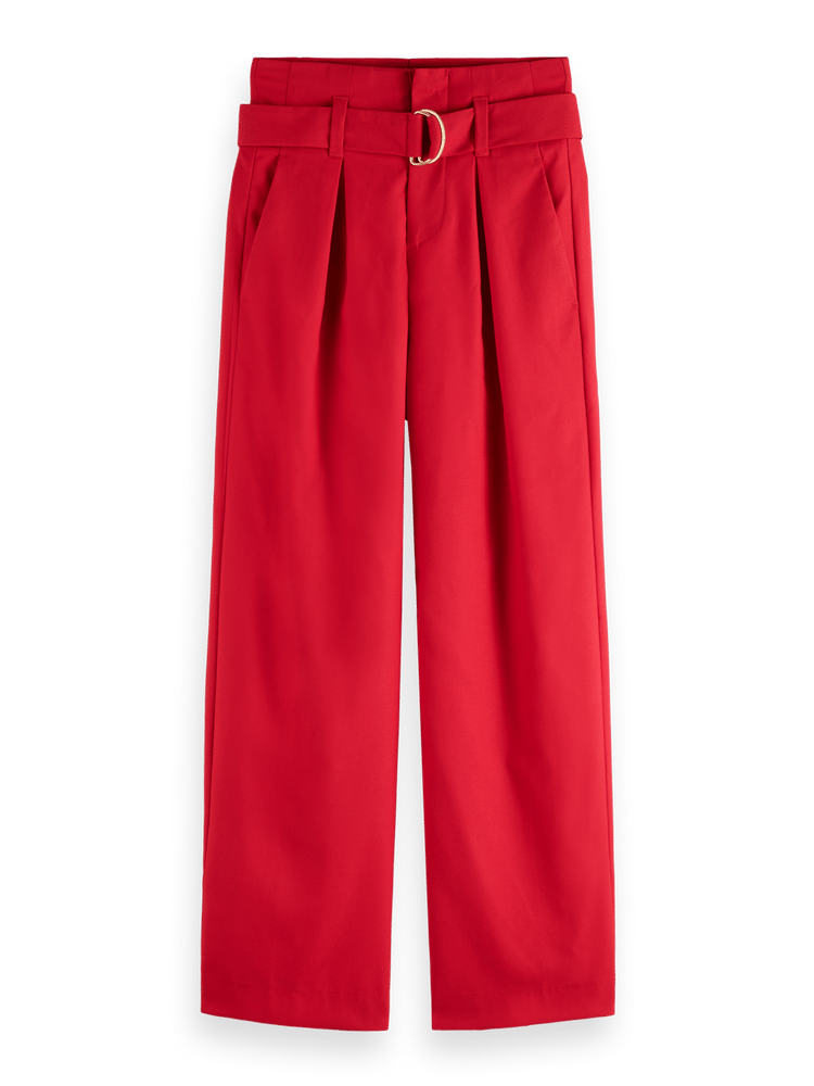 Daisy High Rise Straight Leg Paperbag Trousers