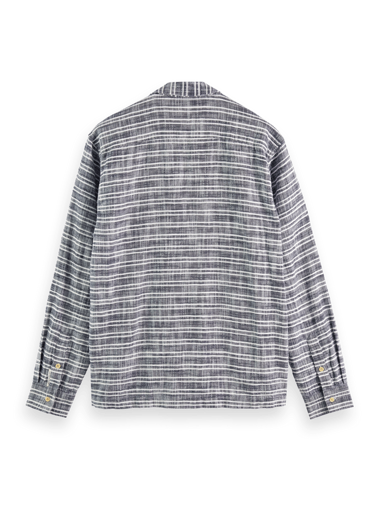 Basket Weave Striped Shirt Back