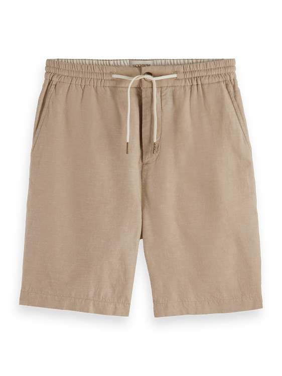 BOSS - Boys Logo Sweat Shorts In Beige
