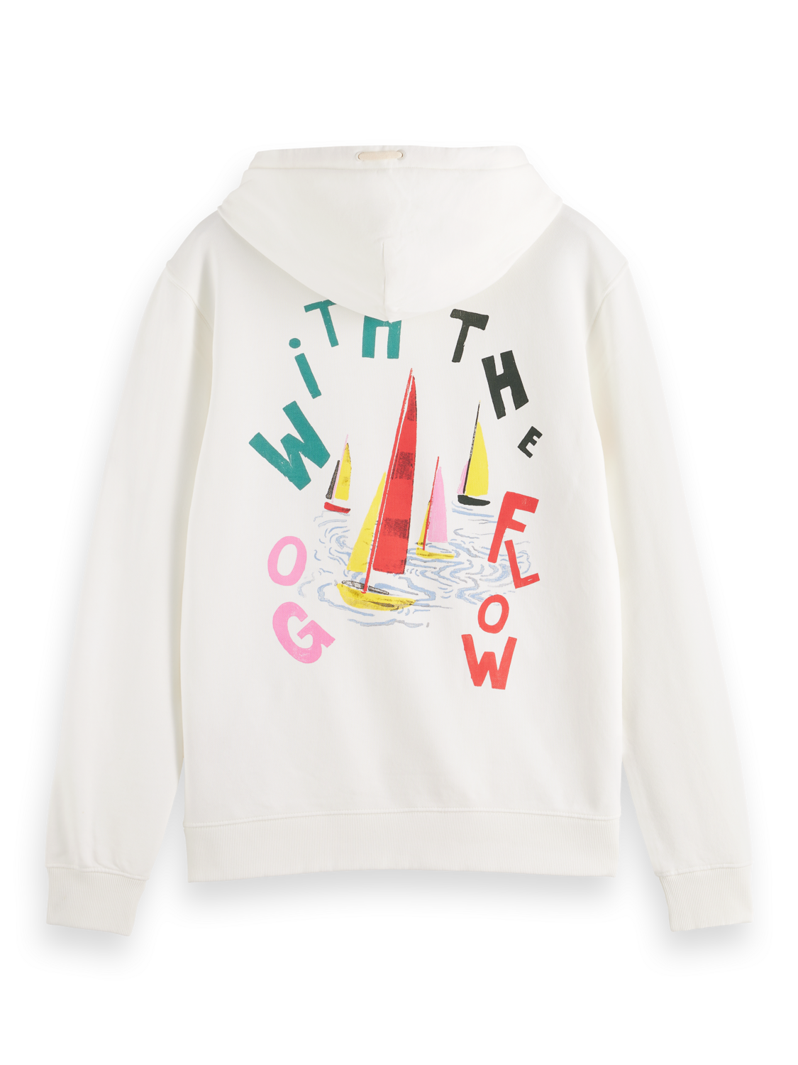 Go With The Flow Printed Hoodie