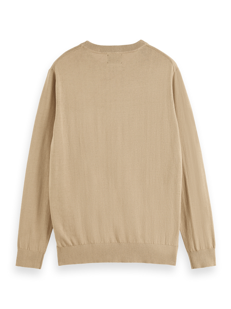 Linen Blend Crewneck Pullover