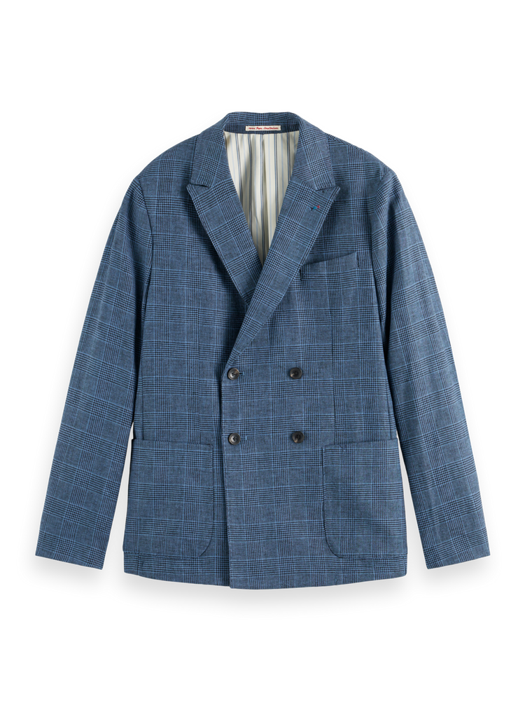 Double Breasted Check Blazer Scotch Soda